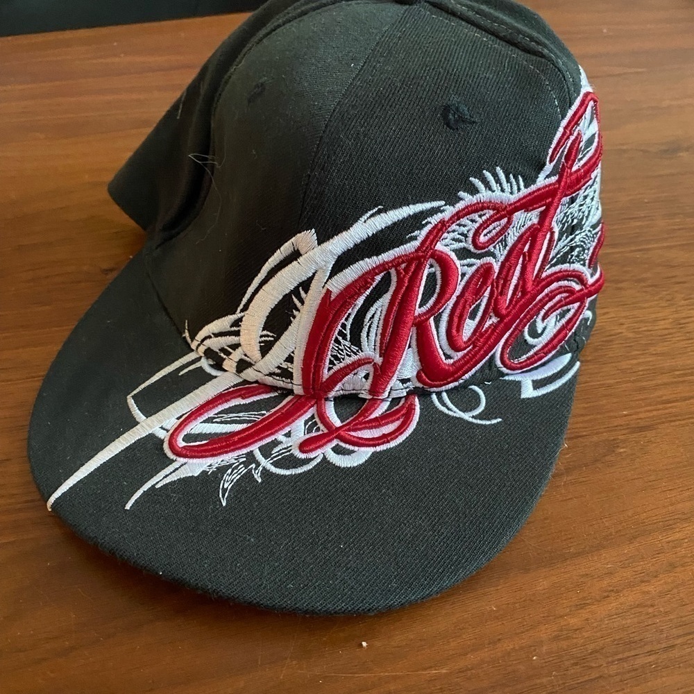 Graphic Red Skater Brand Hat - Picture 2 of 6